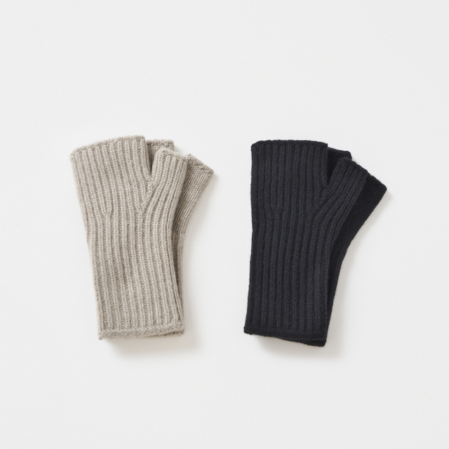 fingerless mittens - superfine wool blend