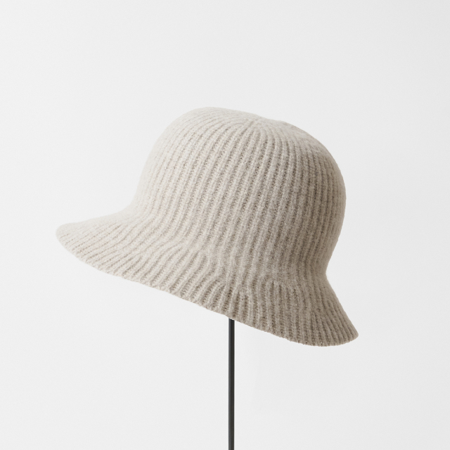 structured knit hat - superfine wool blend