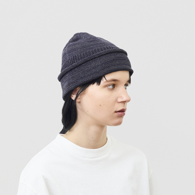 帽子 mature ha. baret knitted linen MLK-3121 mature ha. knit cap linen silk | monday mama market