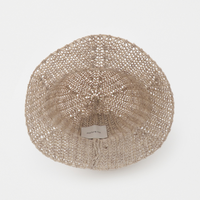 帽子 mature ha. baret knitted linen MLK-3121 1000005148417_MATUREHAWMAIN_01