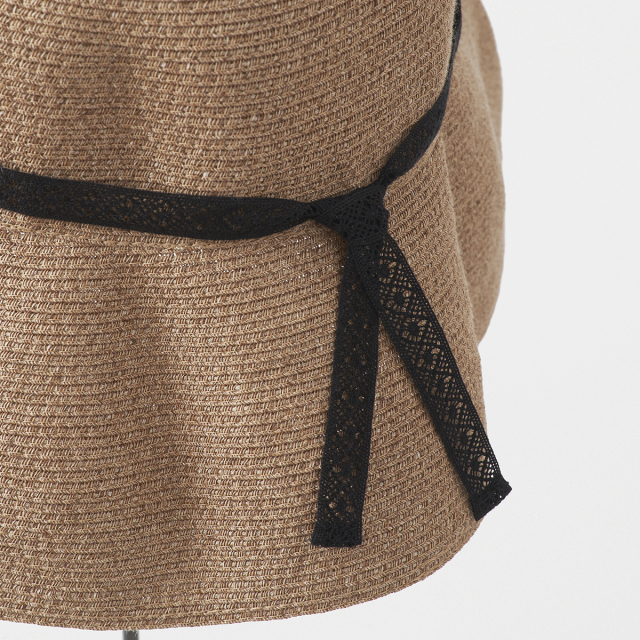 WP paper braid light hat low wide