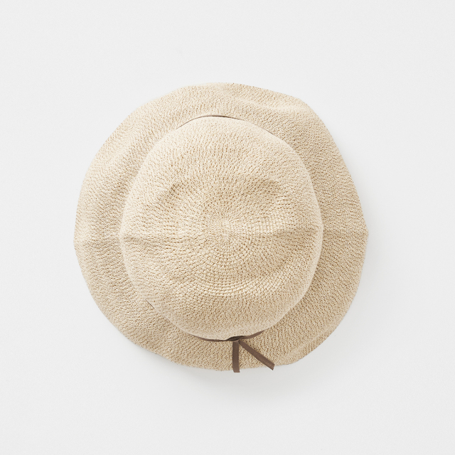 WP paper braid light hat wide