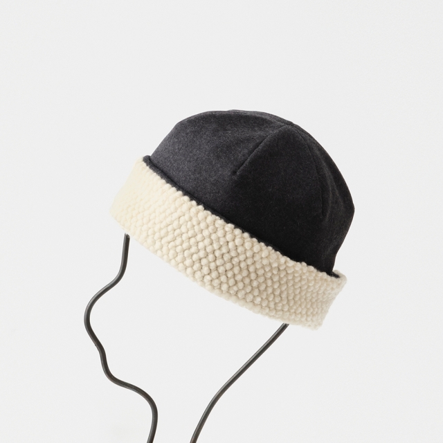 reversible beanie - popcorn