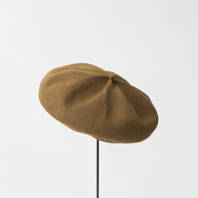 beret top gather big silk