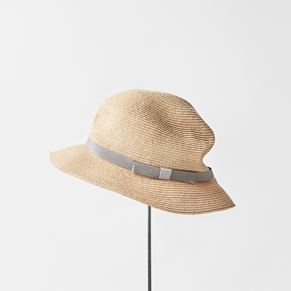 BOXED HAT raffia 6cm brim