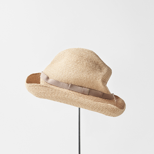 BOXED HAT raffia 11cm brim