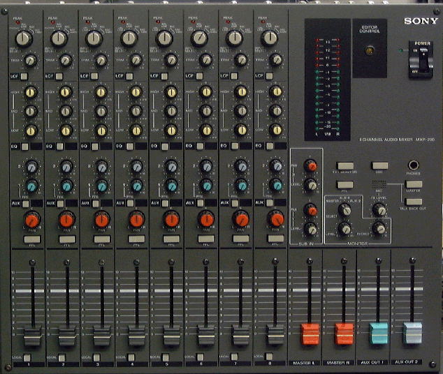 MXP-29/29R/210/290/290R アナログオーディオミキサー (SONY) [修理  