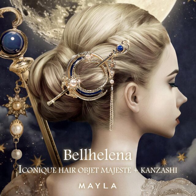 ベルヘレナ アイコニック ヘアオブジェ マジェステ ＋ 簪