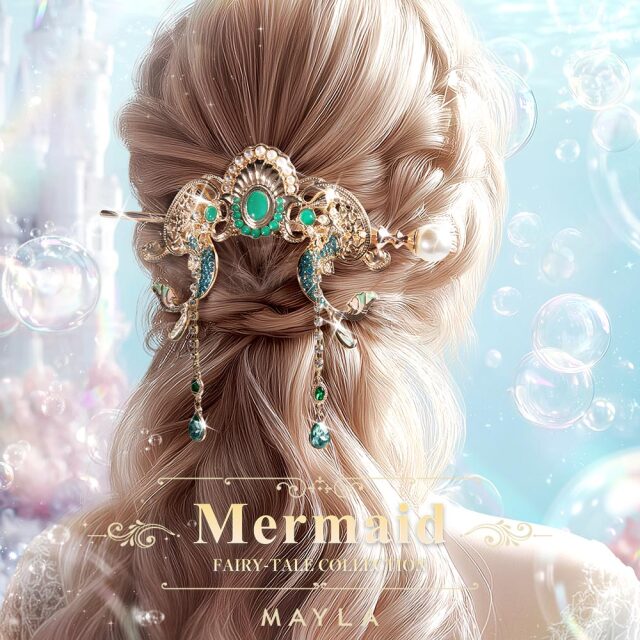 童話コレクション アイコニック ヘアオブジェ マジェステ ＋ 簪