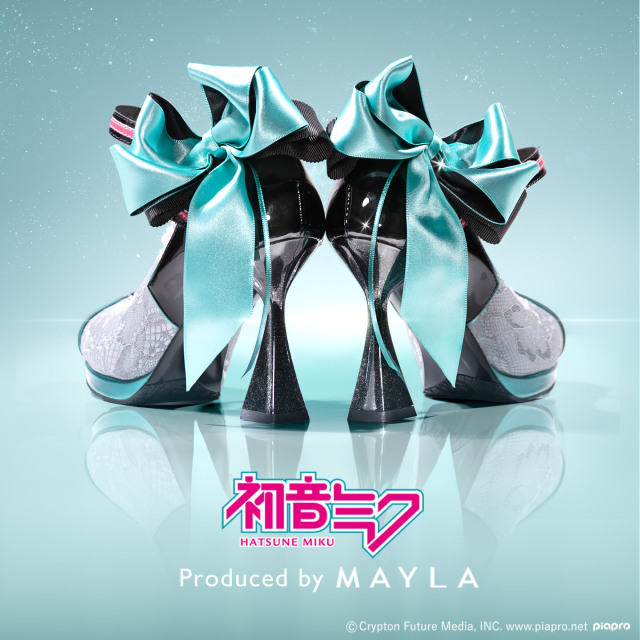 初音ミク アイコニック シューズオブジェ パンプス