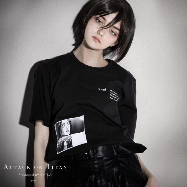 進撃の巨人 追憶の黒いTシャツ05