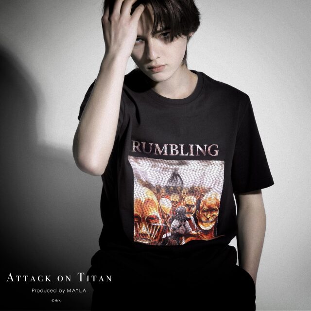 進撃の巨人 追憶の黒いTシャツ06