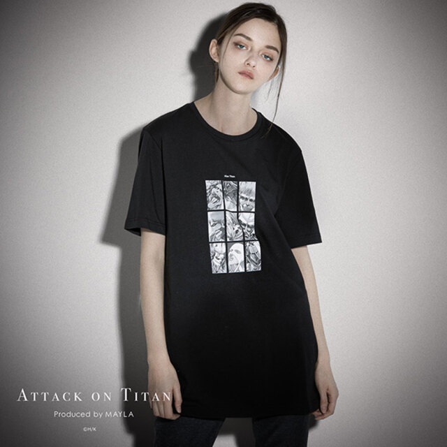 進撃の巨人 追憶の黒いTシャツ12
