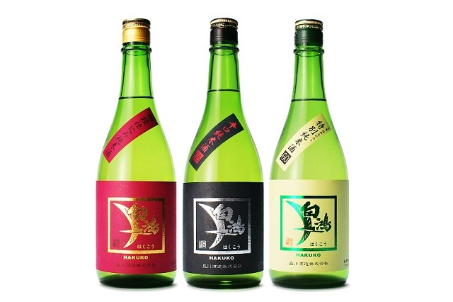 白鴻 人気3種のみくらべセット 化粧箱入り（盛川酒造）送料別　※日付指定不可・お歳暮対象外