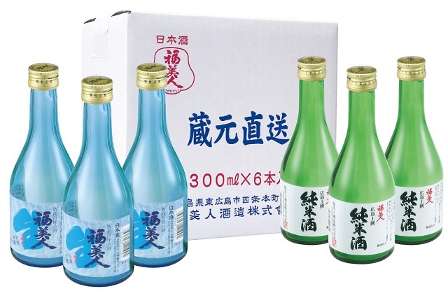 福美人　風流セット　300ml×6本（福美人酒造）送料別　※日付指定不可・お歳暮対象外