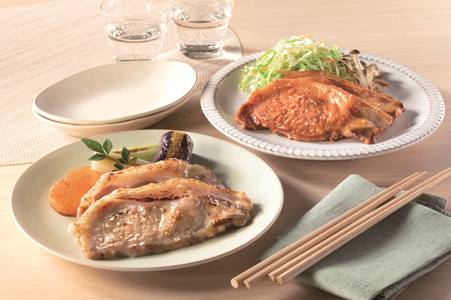 【C27-02】鹿児島県産 恵味の黒豚　ロース生姜焼き用・ロース味噌漬けセット ABS-50R　※お届け指定可能日：11月27日～12月23日