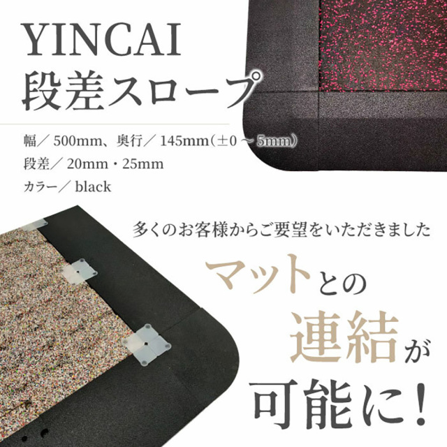 SLDS(セルデス)YINCAI(インサイ)段差スロープ・段差スロープ用アール(マットと同時注文で送料無料、単品でのご注文は別途送料484円加算いたします。)