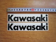 Kawasaki ロゴステッカー２枚セット（黒）