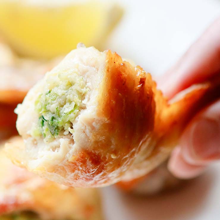 電子レンジで手羽先餃子 業務用 仕入れ スチーム加熱済み 冷凍