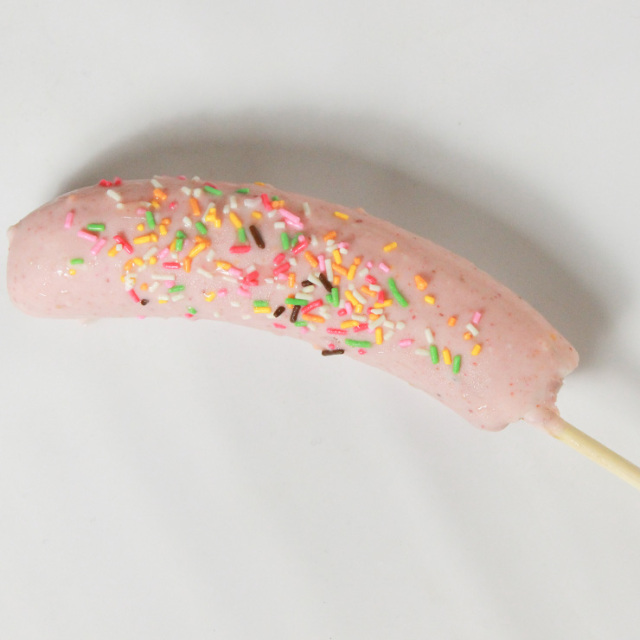 完全個包装 アイスストロベリーチョコバナナ(完成品・冷凍)イベント用|文化祭・学園祭・屋台・模擬店向け