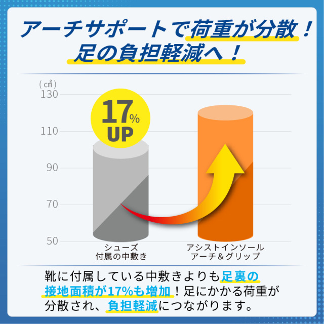 アシストインソール アーチ＆グリップ