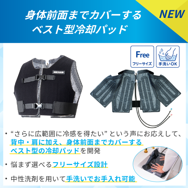 アイシングギア ベスト２用ベスト型冷却パッド単体