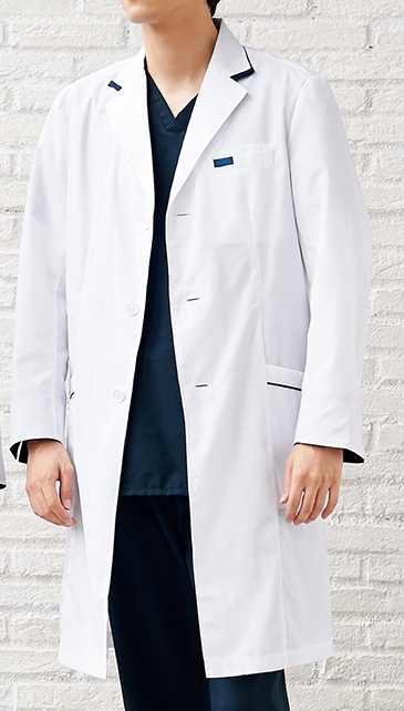フォーク] FOLK 【ネイビーの配色がオシャレなドクターコート】 メンズ