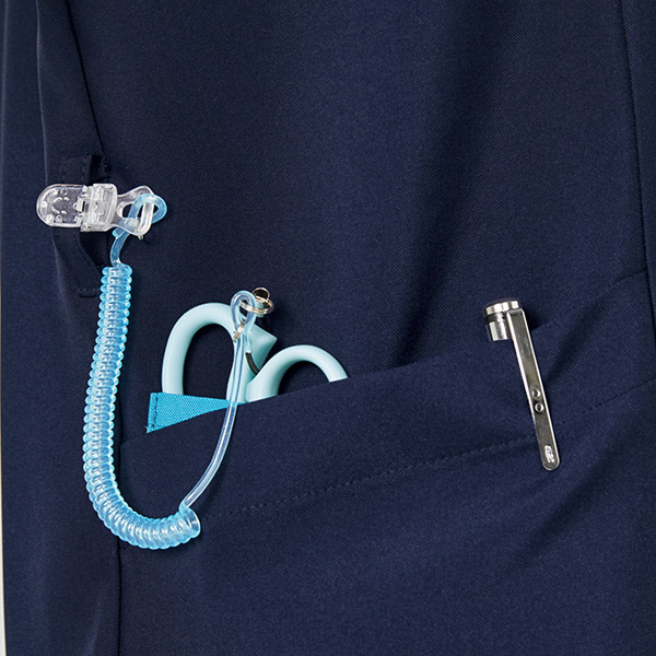 フォーク] FOLK 【進化した白衣、ジップスクラブ】 メンズ ジップ