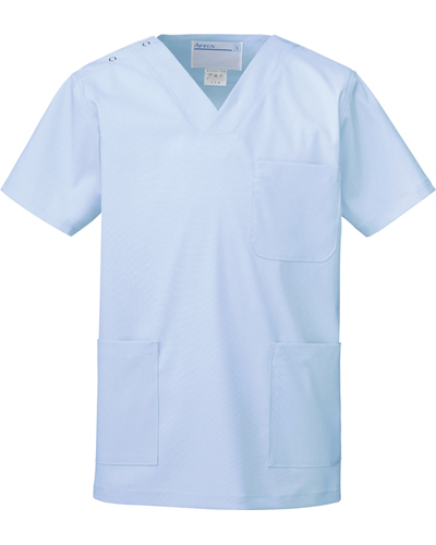 カゼン Kazen 医療ドラマ コードブルー採用で大好評のスクラブ白衣 男女兼用 スクラブ 133 96 ミントグリーン 廃番色 メディカルウェアジャパン