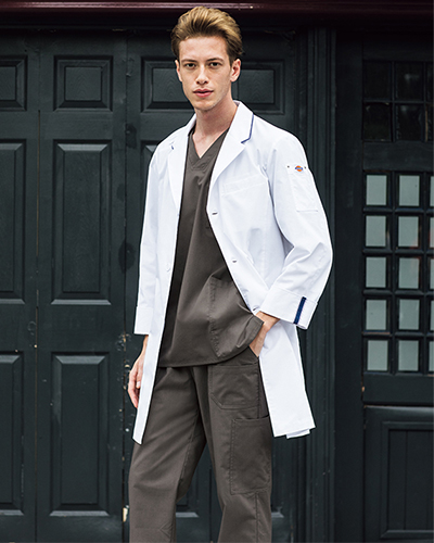 [ディッキーズ] Dickies  【頑丈な素材でタフに使えるドクターコート】 メンズ ドクターコート 1538PP （ホワイト）