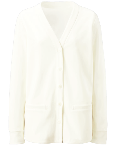 [カゼン] KAZEN 【工業洗濯対応の洗えるカーディガン】女性用 カーディガン 200-90 （オフホワイト）