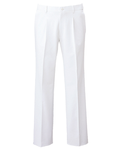 [フォーク] FOLK 【快適な着心地のスレートパンツ／医療白衣】 メンズ スレートパンツ 5010CR （ホワイト）