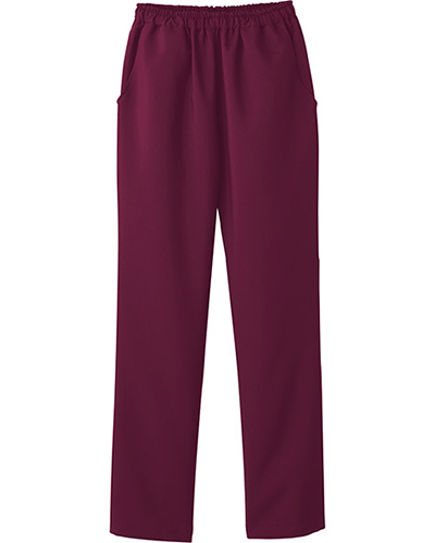 [フォーク] FOLK 【両脇・後ろポケット付き／総ゴム】 レディース ストレートパンツ 6013SC （バーガンディ）