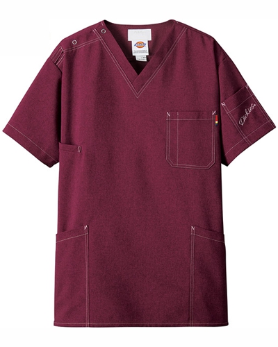 [ディッキーズ] Dickies 【アメリカの医療現場で人気のディッキーズスクラブ】 男女兼用 スクラブ 7061SC （バーガンディ）