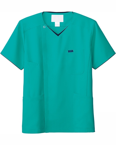 [フォーク] FOLK 【動きやすさと使いやすさを追求したジップスクラブ】 メンズ ジップスクラブ 7065SC （エムグリーン×ダークネイビー）＜廃盤予定＞