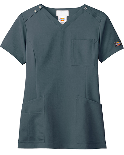 [ディッキーズ] Dickies 【アメリカの医療現場で人気のディッキーズスクラブ】 女性用 スクラブ 7071SC （スレートブルー）