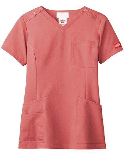 [ディッキーズ] Dickies 【アメリカの医療現場で人気のディッキーズスクラブ】 女性用 スクラブ 7071SC （D.ピンク）