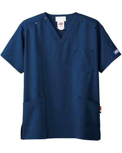 [ディッキーズ] Dickies 【ビンテージ加工が魅力の人気のディッキーズスクラブ】 男女兼用 スクラブ 7072SC （D.ブルー）