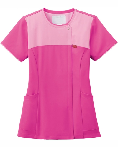 [フォーク] FOLK 【衣類内の熱を放出し呼吸するジップスクラブ】 レディース ジップスクラブ 7079SC （フクシャピンク×パウダーピンク）