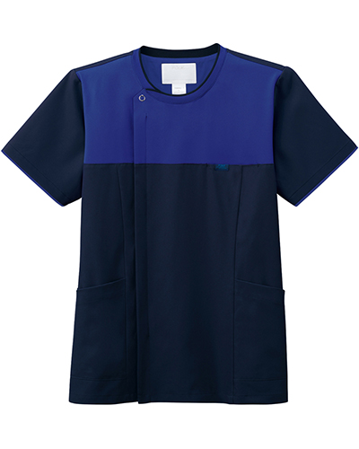 [フォーク] FOLK 【衣類内の熱を放出し呼吸するジップスクラブ】 メンズ ジップスクラブ 7080SC （ダークネイビー×ミディアムブルー）