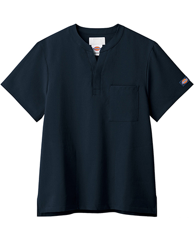 [ディッキーズ] Dickies 【人気のディッキーズからスタンドカラー・スキッパータイプの新提案アイテム】 男女兼用 スクラブ 7090SC （S.ネイビー）