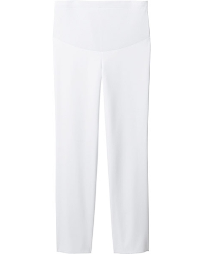 [フォーク] FOLK 【伸縮性の高いリブ採用のマタニティウェア】 マタニティパンツ 8005SC （ホワイト）