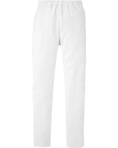 [カゼン] KAZEN 【動きやすい細身の美シルエットパンツ】  男女兼用 スラックス 855-40 （ホワイト）