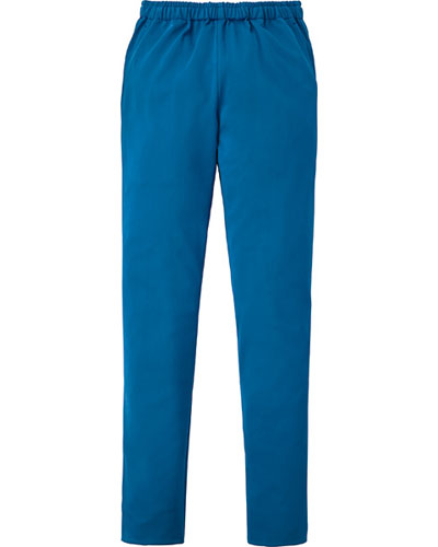 [カゼン] KAZEN 【動きやすい細身の美シルエットパンツ】  男女兼用 スラックス 855-41 （ブルー）