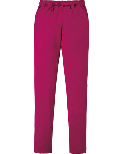 [カゼン] KAZEN 【動きやすい細身の美シルエットパンツ】  男女兼用 スラックス 855-45 （プラム）