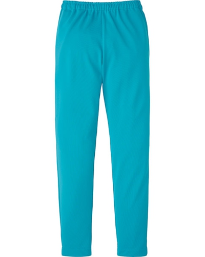 [カゼン] KAZEN 【ハードワークにもしなやかに応える動きやすいニット素材】  男女兼用 ジョガーパンツ 856-42 （ターコイズ）