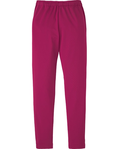 [カゼン] KAZEN 【ハードワークにもしなやかに応える動きやすいニット素材】  男女兼用 ジョガーパンツ 856-45 （プラム）