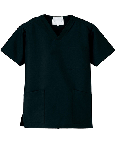 [ルミエール] Lumiere 【格安スクラブ／医療白衣】男女兼用 スクラブ 861400 （ブラック）