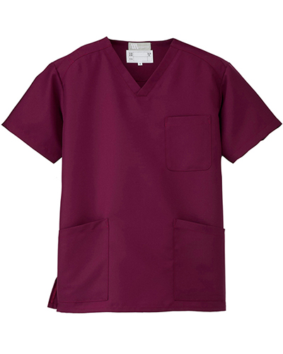 [ルミエール] Lumiere 【格安スクラブ／医療白衣】男女兼用 スクラブ 861400 （ワイン）