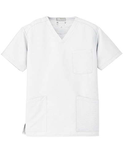 [ルミエール] Lumiere 【格安スクラブ／医療白衣】男女兼用 スクラブ 861405 （ホワイト）